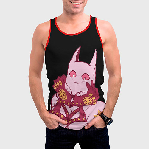 Мужская майка без рукавов Милый стенд Killer Queen - Jojo / 3D-Красный – фото 3