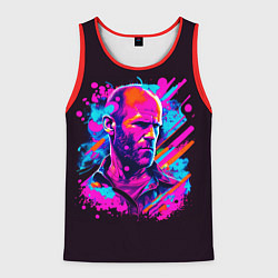Мужская майка без рукавов Jason Statham - pop art