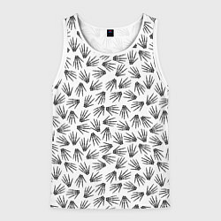 Мужская майка без рукавов Ладонь скелета