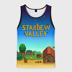 Майка-безрукавка мужская Мой дом в Stardew Valley, цвет: 3D-черный