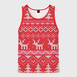 Мужская майка без рукавов Тёплые олени