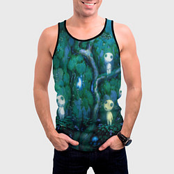 Майка-безрукавка мужская Kodama tree, цвет: 3D-черный — фото 2