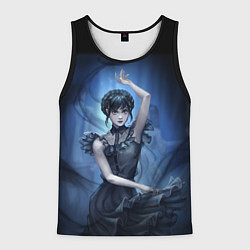 Майка-безрукавка мужская Уэнсдэй Аддамс: Танец, цвет: 3D-черный