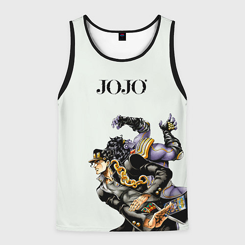 Мужская майка без рукавов Стенд Джотаро Куджо Star Platinum / 3D-Черный – фото 1