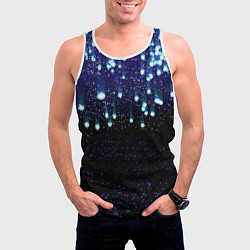 Майка-безрукавка мужская Падающие звёзды, цвет: 3D-белый — фото 2