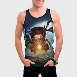 Майка-безрукавка мужская Charles choo choo, цвет: 3D-черный — фото 2