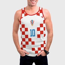 Майка-безрукавка мужская Лука Модрич форма сборной Хорватии, цвет: 3D-красный — фото 2