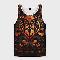 Мужская майка без рукавов Огненные узоры
