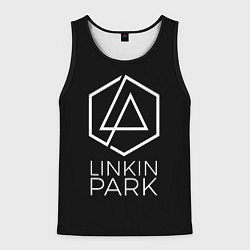 Майка-безрукавка мужская Linkin Park текст песни In the End, цвет: 3D-черный