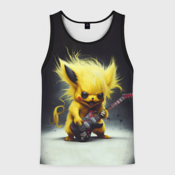 Майка-безрукавка мужская Rocker Pikachu, цвет: 3D-черный