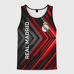 Майка-безрукавка мужская Real Madrid art, цвет: 3D-черный