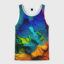 Мужская майка без рукавов Взрыв красок