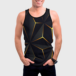Майка-безрукавка мужская Hexagon Line Smart, цвет: 3D-черный — фото 2
