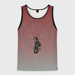 Майка-безрукавка мужская Geisha X samurai, цвет: 3D-черный