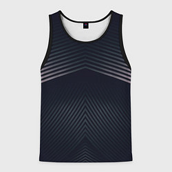Майка-безрукавка мужская Стальная полосатая броня, цвет: 3D-черный
