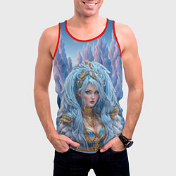 Майка-безрукавка мужская Crystal Maiden Dota2, цвет: 3D-красный — фото 2