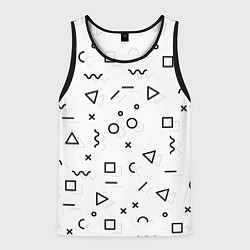 Мужская майка без рукавов Разные геометрические фигуры