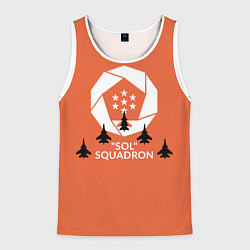 Майка-безрукавка мужская SOL Squadron, цвет: 3D-белый