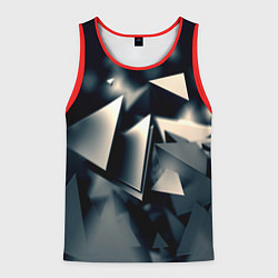 Майка-безрукавка мужская Dark abstraction, цвет: 3D-красный