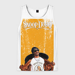 Майка-безрукавка мужская Американский рэппер Snoop Dogg, цвет: 3D-белый
