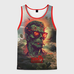 Майка-безрукавка мужская Dead island 2 zombie, цвет: 3D-красный
