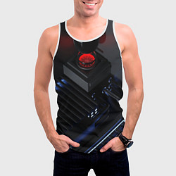 Майка-безрукавка мужская Технопроекция, цвет: 3D-белый — фото 2