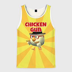Мужская майка без рукавов Chicken Gun с пистолетами
