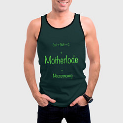 Майка-безрукавка мужская Чит-код motherlode, цвет: 3D-черный — фото 2