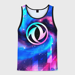 Майка-безрукавка мужская Dongfeng неоновый космос, цвет: 3D-черный