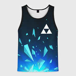Майка-безрукавка мужская Zelda взрыв частиц, цвет: 3D-черный