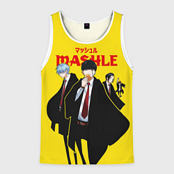Майка-безрукавка мужская Magic And Muscles, цвет: 3D-белый