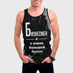 Майка-безрукавка мужская Бизнесмен: с очень большой буквы, цвет: 3D-черный — фото 2
