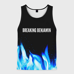 Майка-безрукавка мужская Breaking Benjamin blue fire, цвет: 3D-черный