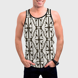Майка-безрукавка мужская Ветвистый паттерн, цвет: 3D-черный — фото 2
