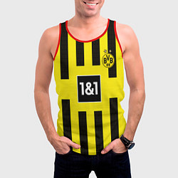 Майка-безрукавка мужская ФК Боруссия Дортмунд форма 2223 домашняя, цвет: 3D-красный — фото 2