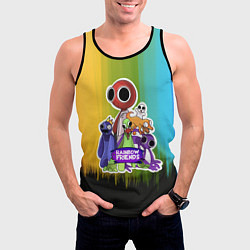 Майка-безрукавка мужская Компания радужных друзей, цвет: 3D-черный — фото 2