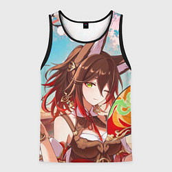 Майка-безрукавка мужская Хонкай Стар Рейл: Тинъюнь, цвет: 3D-черный