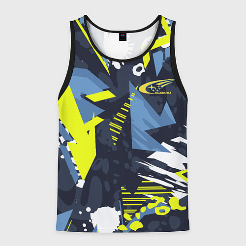 Мужская майка без рукавов Subaru sign / 3D-Черный – фото 1