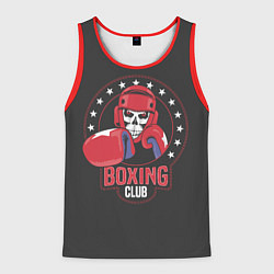 Майка-безрукавка мужская Boxing club - боксёр, цвет: 3D-красный