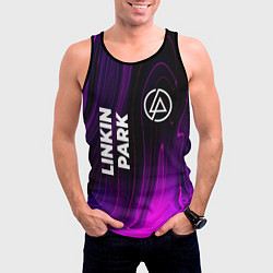 Майка-безрукавка мужская Linkin Park violet plasma, цвет: 3D-черный — фото 2