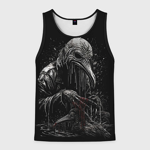 Мужская майка без рукавов Slipknot - Stay and bleeding / 3D-Черный – фото 1