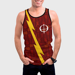 Майка-безрукавка мужская Ozzy Osbourne гитары и молния, цвет: 3D-черный — фото 2