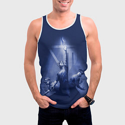 Майка-безрукавка мужская The Outlast Trials игра, цвет: 3D-белый — фото 2