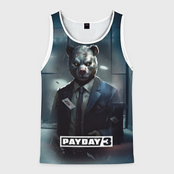 Мужская майка без рукавов Payday 3 bear