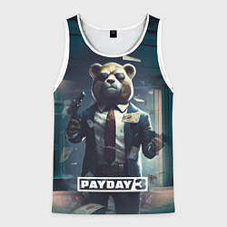 Мужская майка без рукавов Payday 3 bear