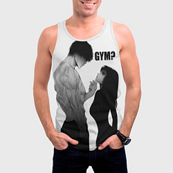 Майка-безрукавка мужская Gym?, цвет: 3D-белый — фото 2