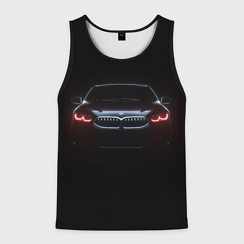 Мужская майка без рукавов BMW - red eyes / 3D-Черный – фото 1