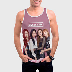 Майка-безрукавка мужская Blackpink girls, цвет: 3D-белый — фото 2