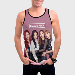 Майка-безрукавка мужская Blackpink girls, цвет: 3D-черный — фото 2