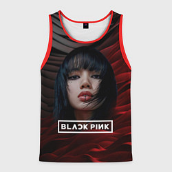 Мужская майка без рукавов Blackpink red and black